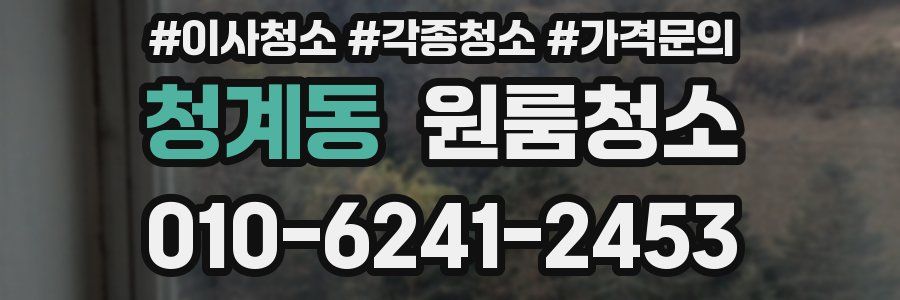 청계동 이사청소