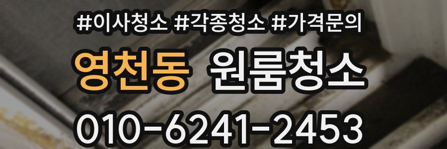 영천동 이사청소