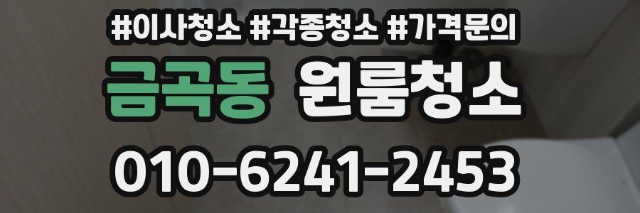 금곡동 이사청소