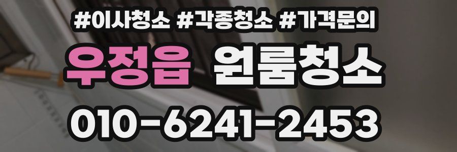 우정읍 이사청소