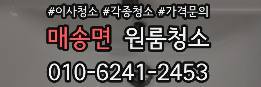 매송면 이사청소