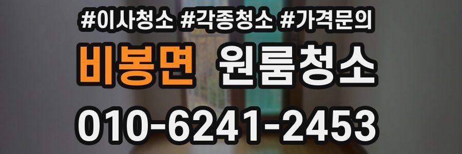 비봉면 이사청소