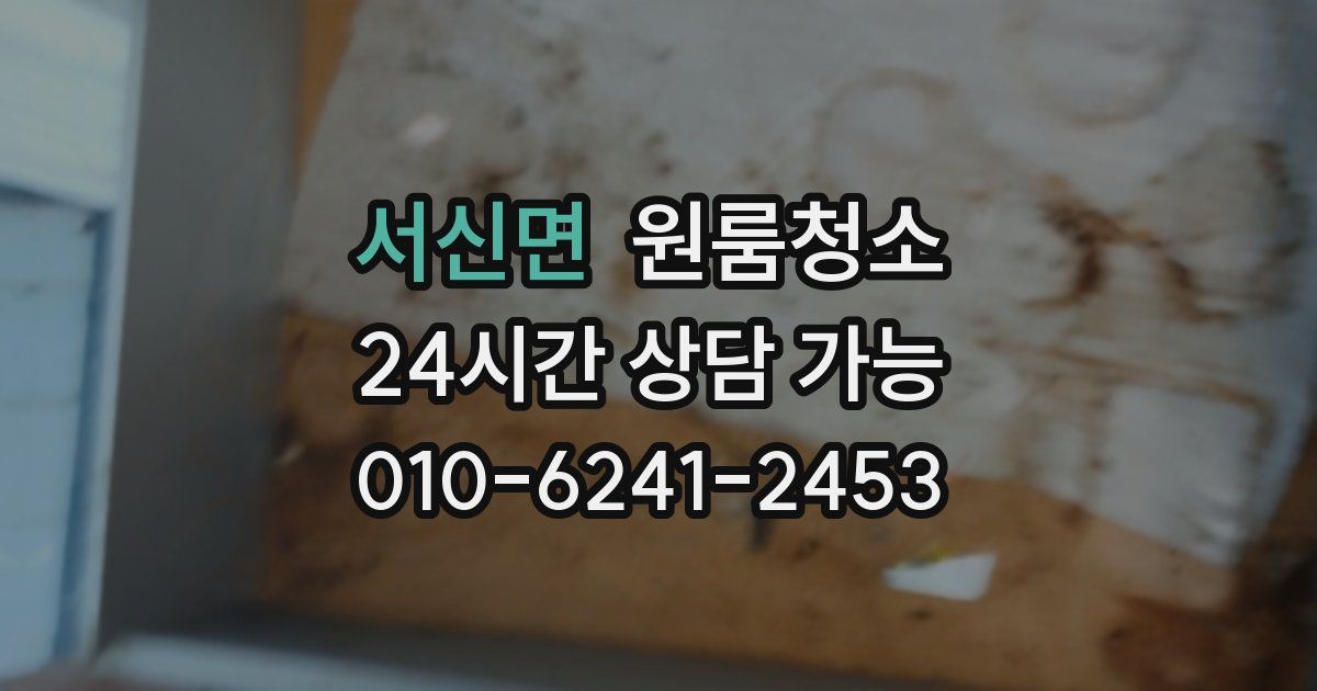 서신면 입주청소