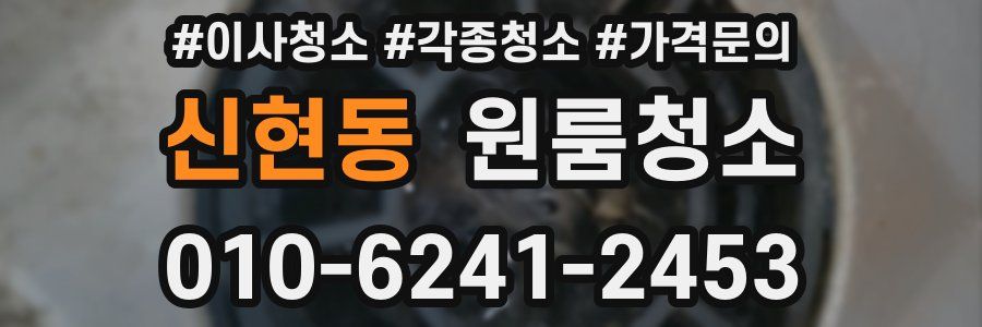 신현동 이사청소