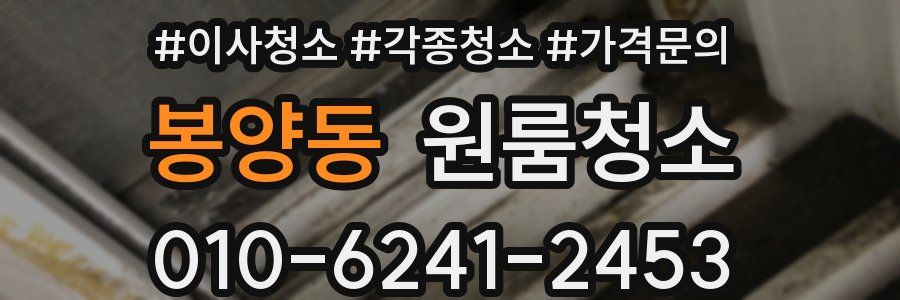 봉양동 이사청소