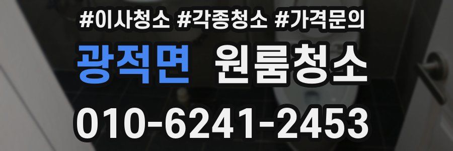 광적면 이사청소