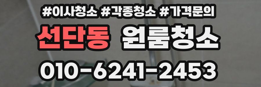 선단동 이사청소