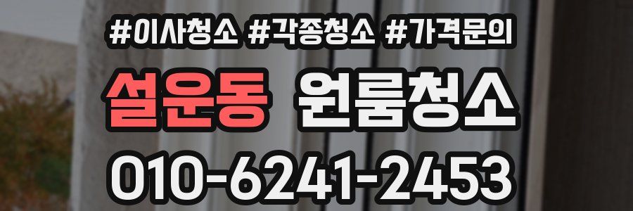 설운동 이사청소