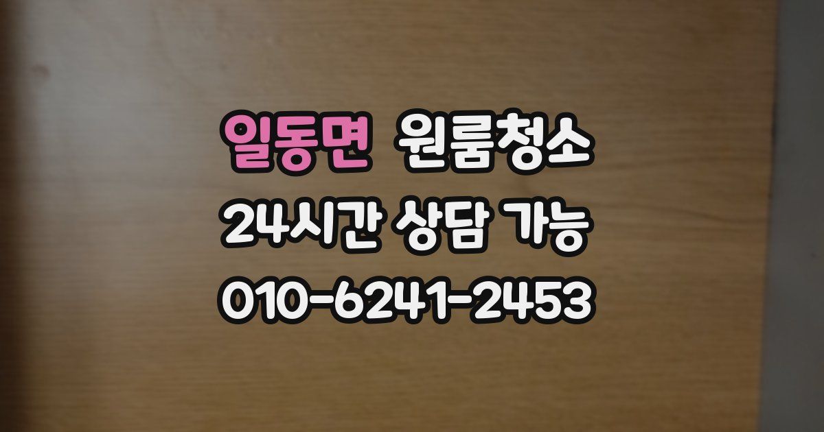 일동면 입주청소