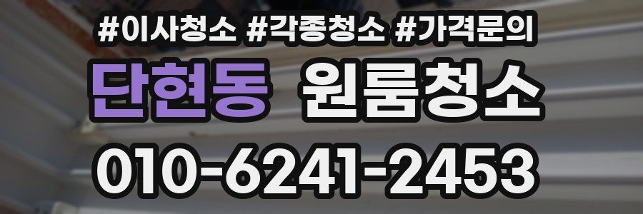 단현동 이사청소