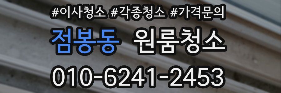 점봉동 이사청소