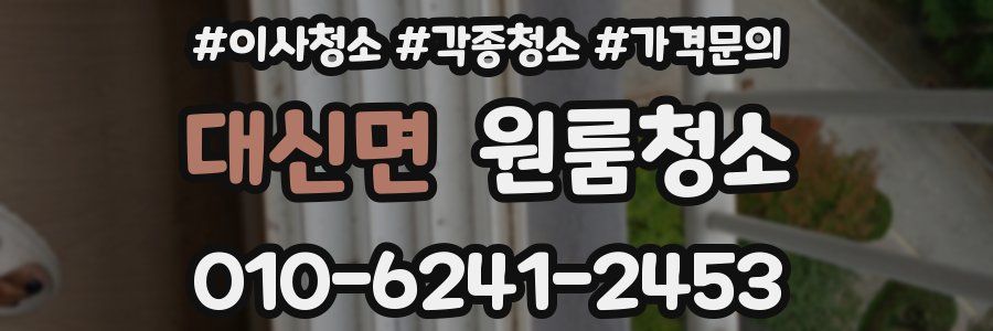 대신면 이사청소