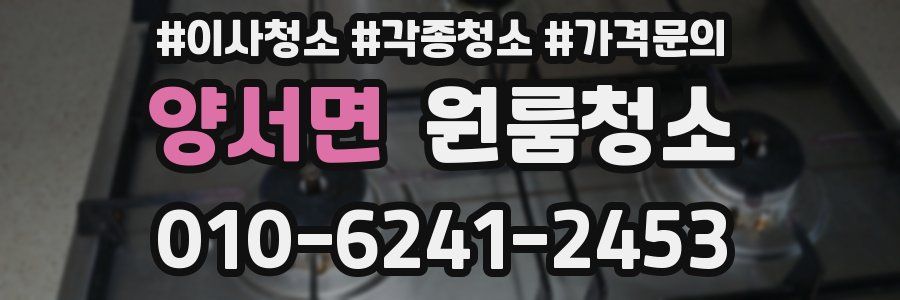 양서면 이사청소