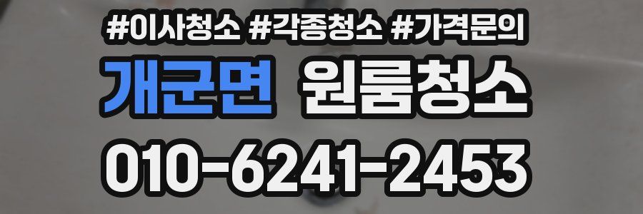 개군면 이사청소