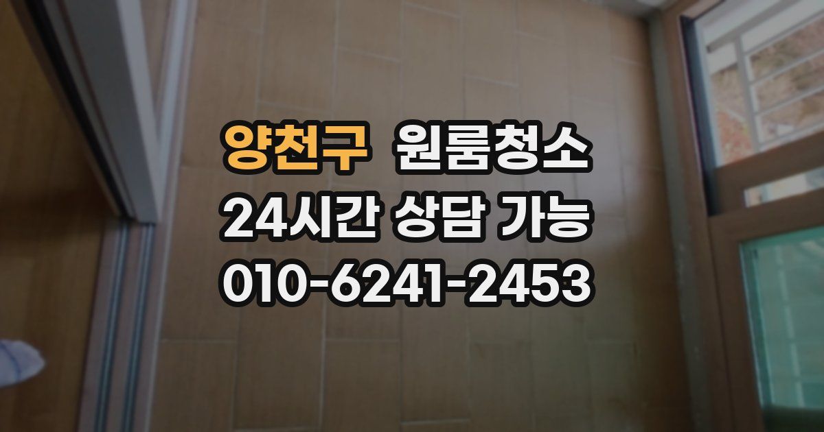 양천구 입주청소