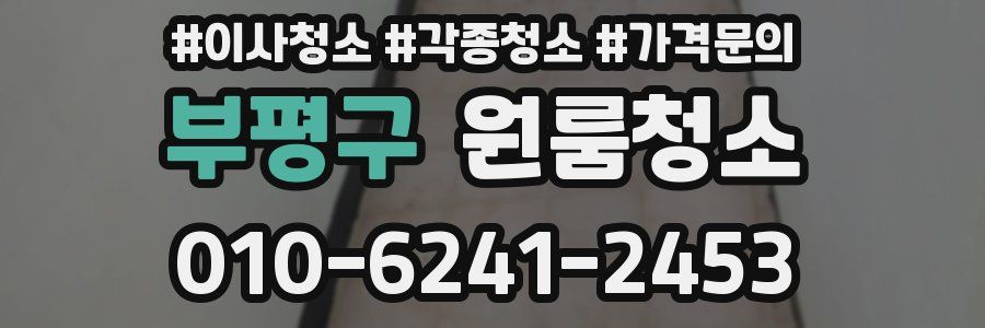 부평구 이사청소