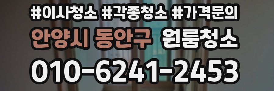 안양시 동안구 이사청소