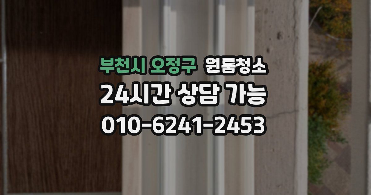 부천시 오정구 입주청소