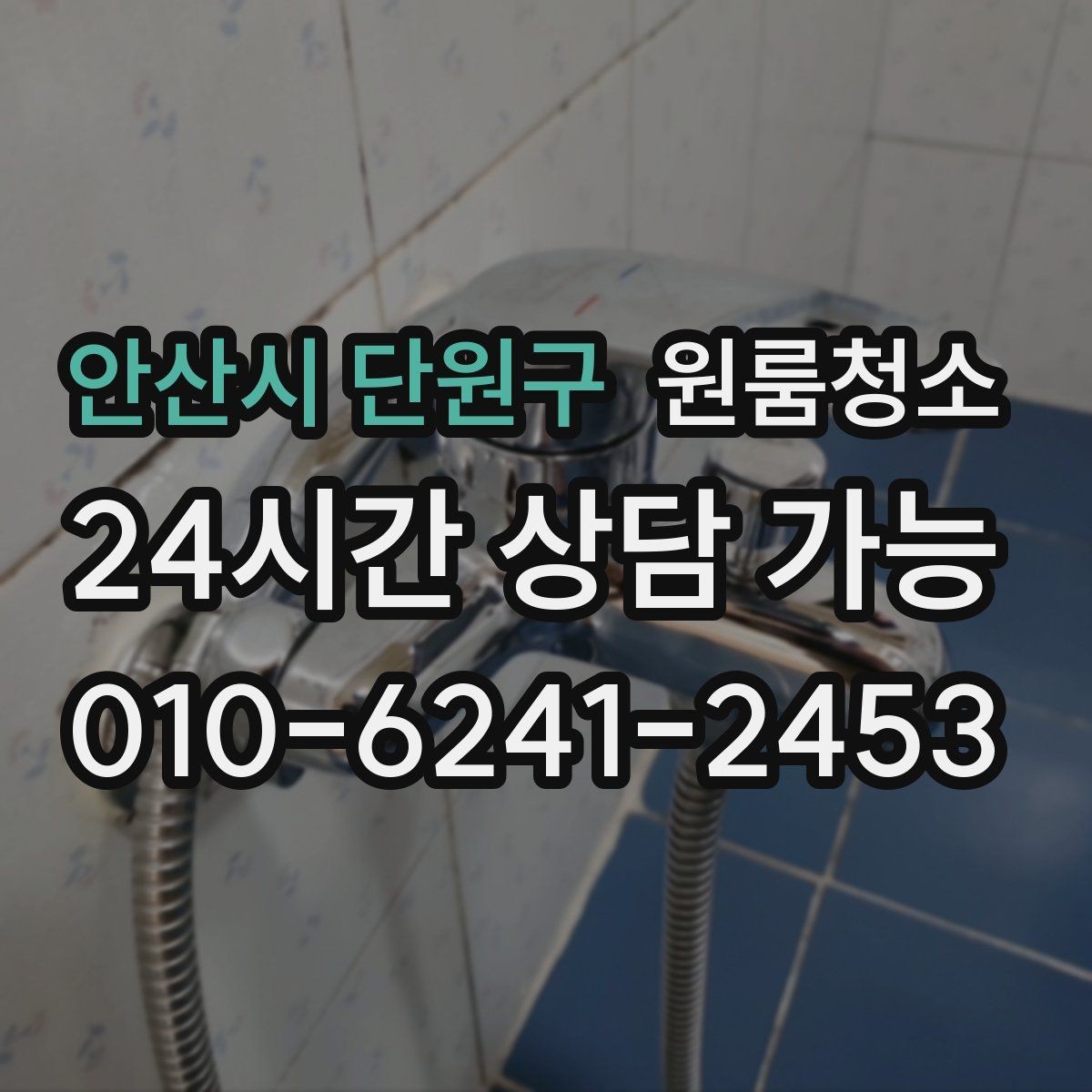 안산시 단원구 원룸청소 주방 수전 주변 물때 정리로 산뜻하게