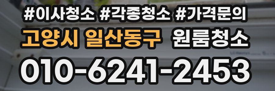 고양시 일산동구 이사청소