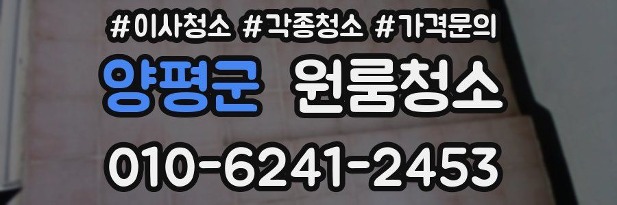 양평군 이사청소