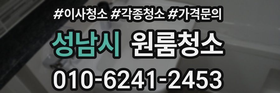 성남시 이사청소