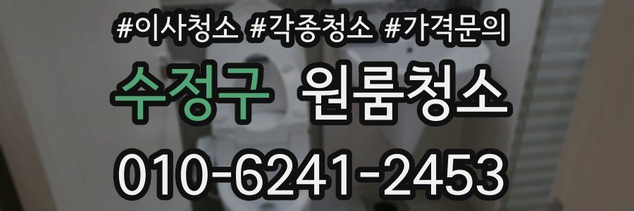 수정구 이사청소
