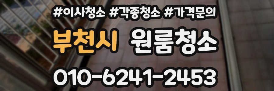 부천시 이사청소