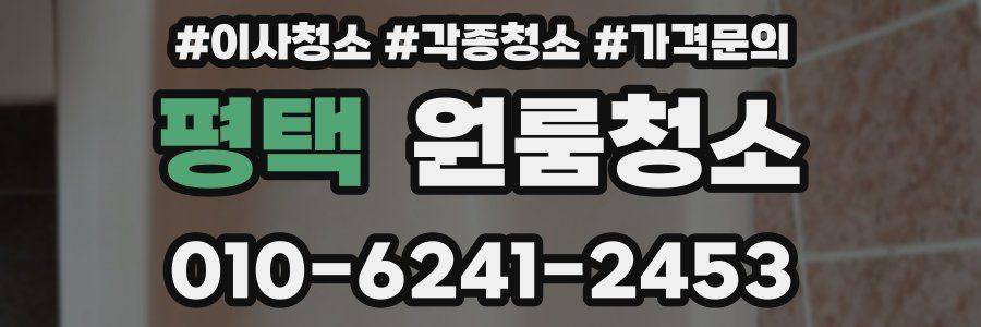 평택 이사청소