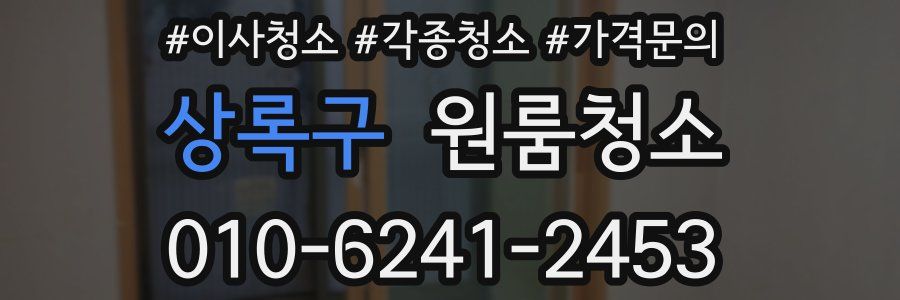 상록구 이사청소