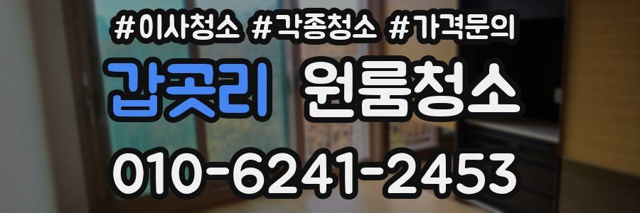 갑곳리 이사청소