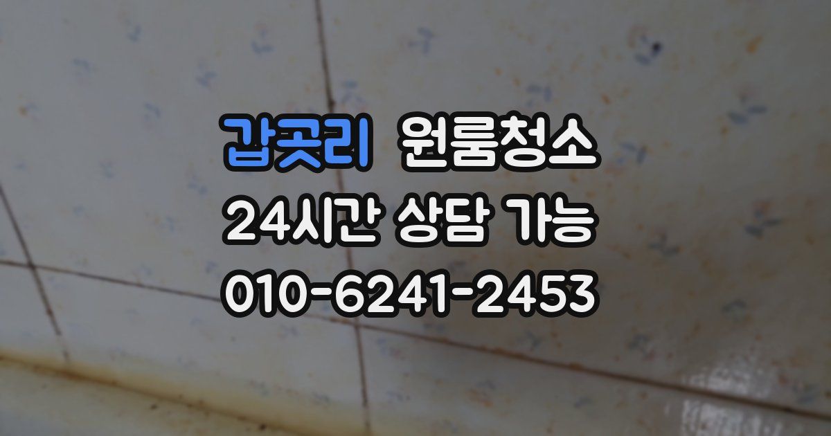 갑곳리 입주청소