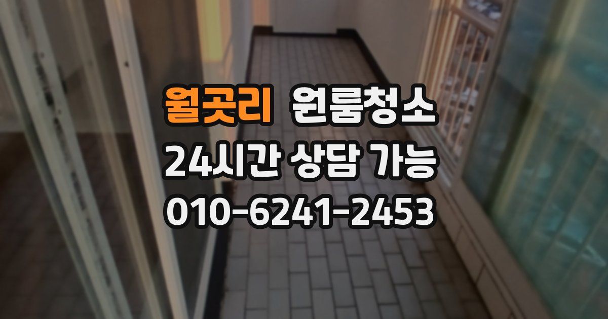 월곳리 입주청소