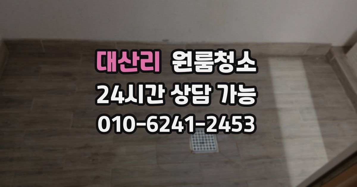 대산리 입주청소