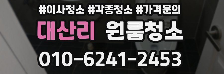 대산리 이사청소