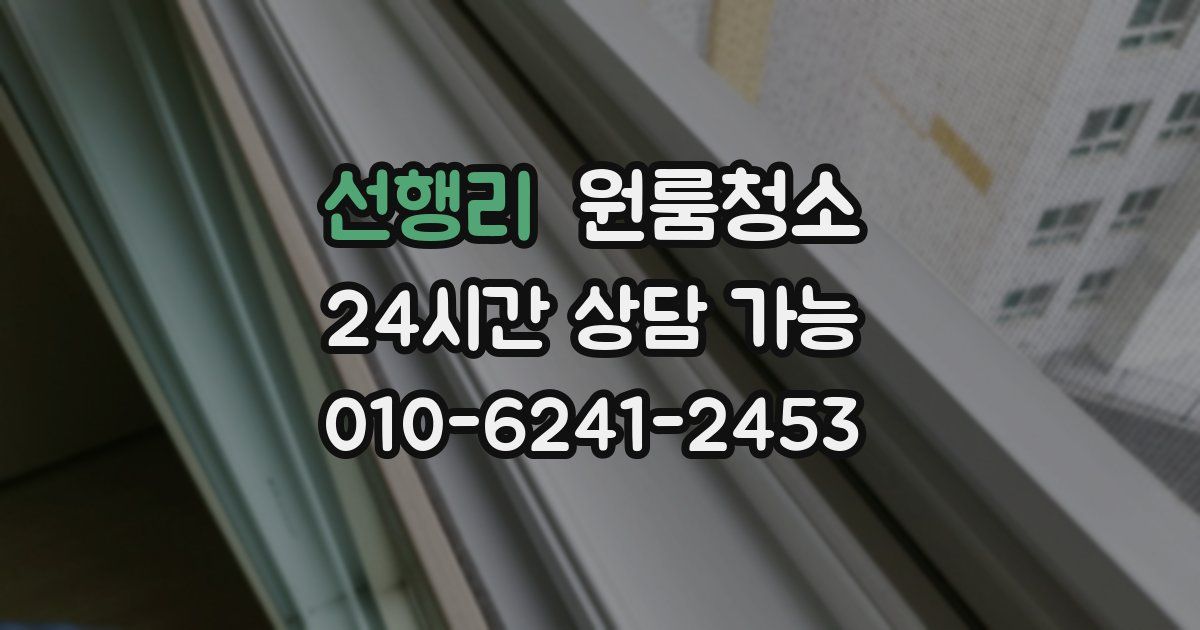 선행리 입주청소