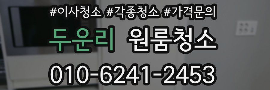 두운리 이사청소