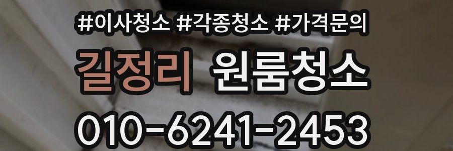 길정리 이사청소