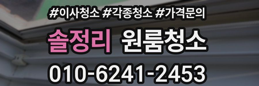 솔정리 이사청소