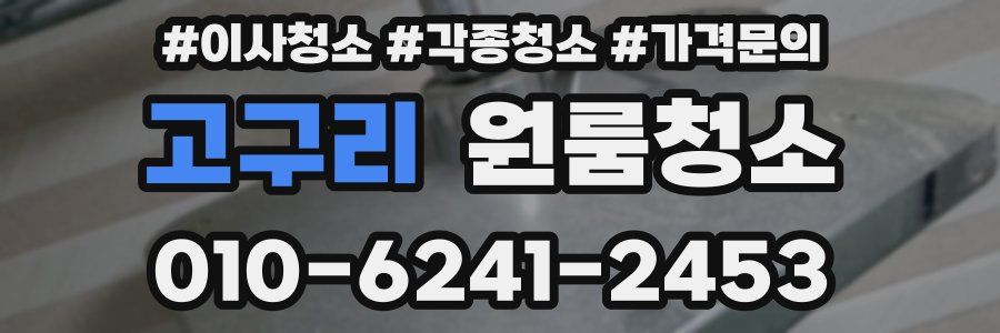 고구리 이사청소