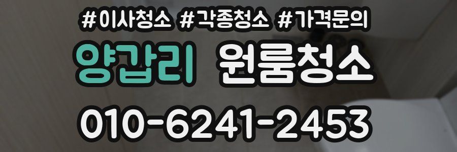 양갑리 이사청소