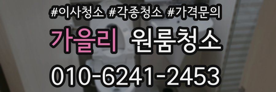 가을리 이사청소