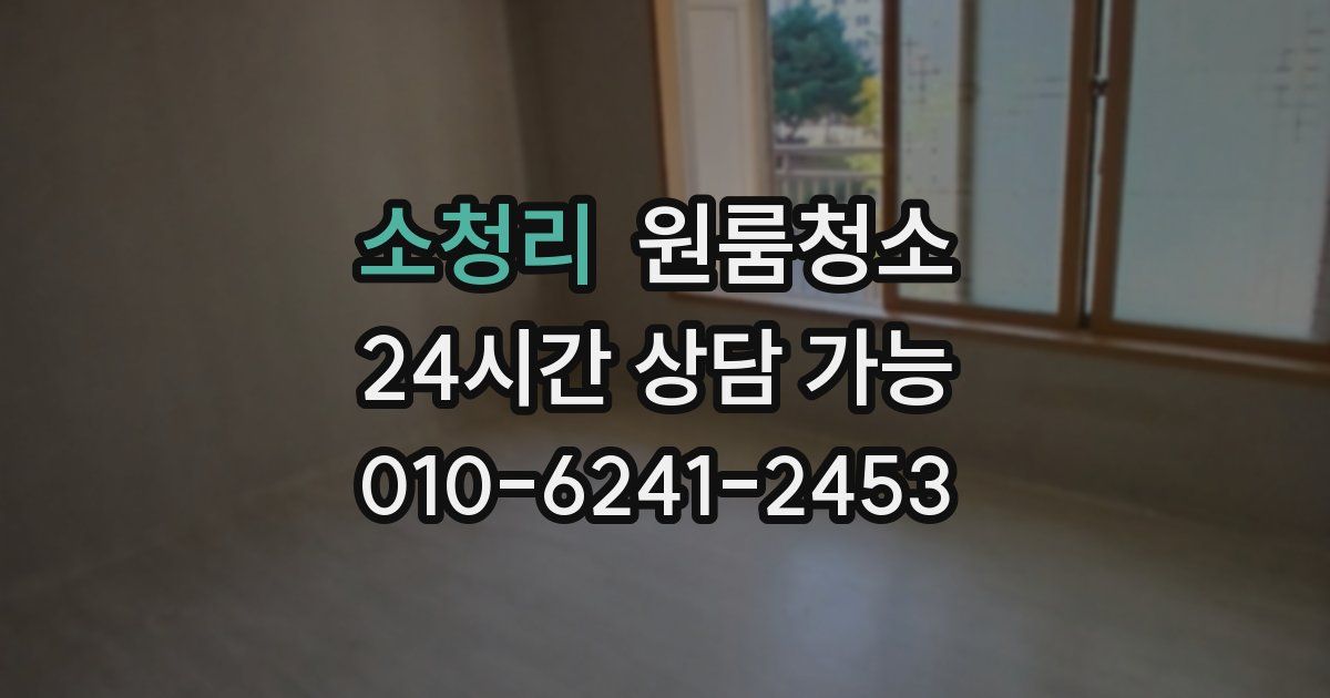 소청리 입주청소