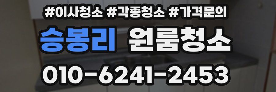 승봉리 이사청소