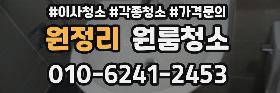 원정리 이사청소