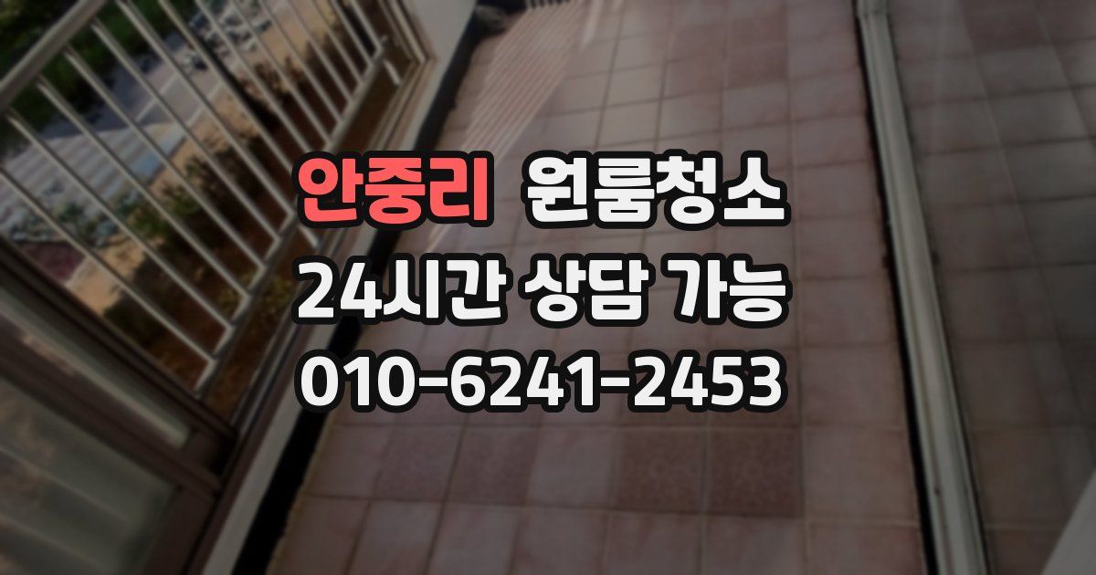 안중리 입주청소