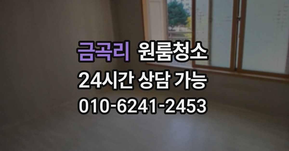 금곡리 입주청소