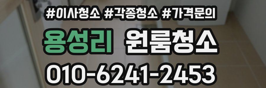 용성리 이사청소