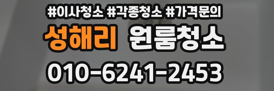 성해리 이사청소