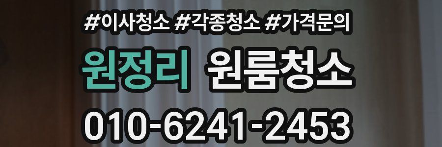원정리 이사청소